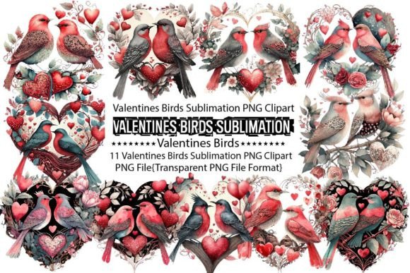 Download Valentines Birds Sublimation - Premium Resources