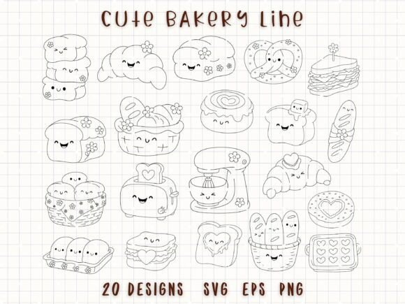 Download Bakery Clipart SVG Hand Drawn Bread - Bakery clipart Collection