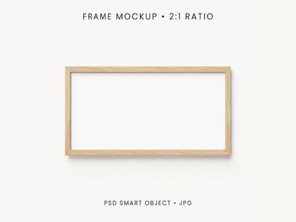 Download 2:1 Panoramic Frame Mockup PSD JPG - Panoramic Collection