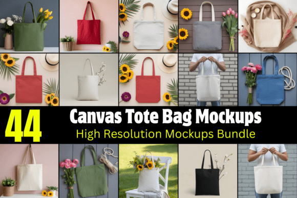 Download Canvas Tote Bag Mockups Bundle - Canvas Collection