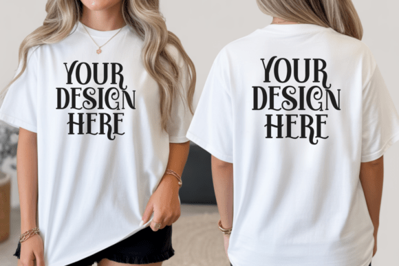 Download Bella Canvas 3001 Front and Back Mockup - Canvas Collection